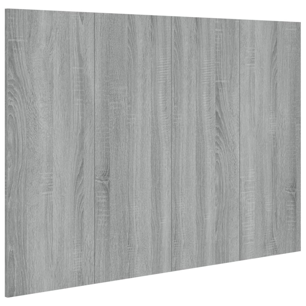 vidaXL szürke sonoma színű szerelt fa ágyfejtámla 120x1,5x80 cm