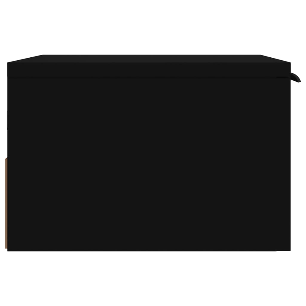 vidaXL fekete falra szerelhető éjjeliszekrény 34 x 30 x 20 cm