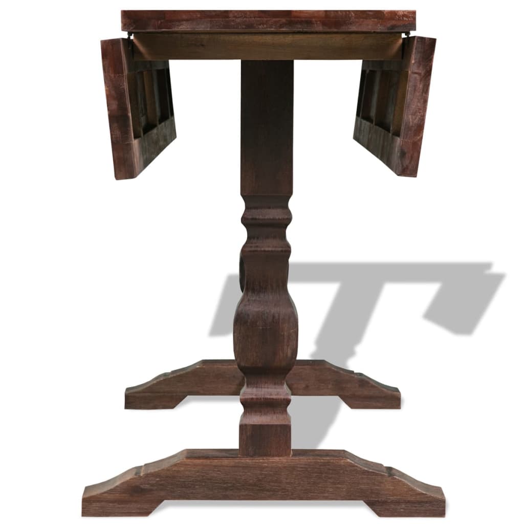 vidaXL összecsukható tömör akácfa asztal 180 x 80 x 75 cm