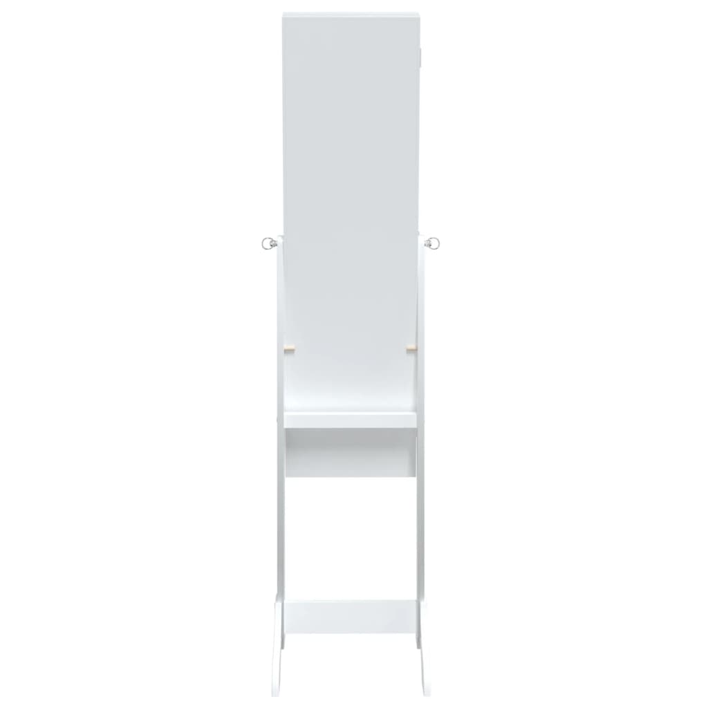 vidaXL fehér szabadon álló tükör LED-del 34 x 37 x 146 cm