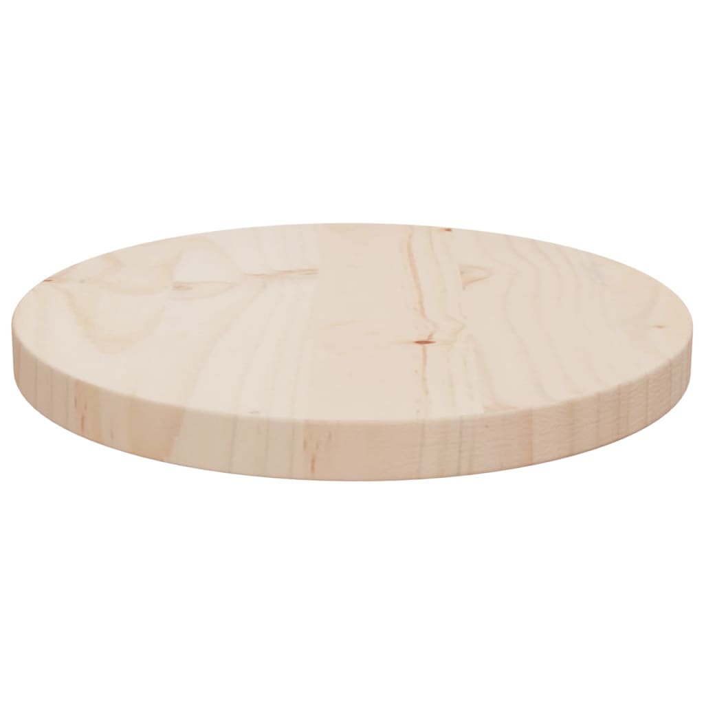vidaXL tömör fenyőfa asztallap Ø30 x 2,5 cm