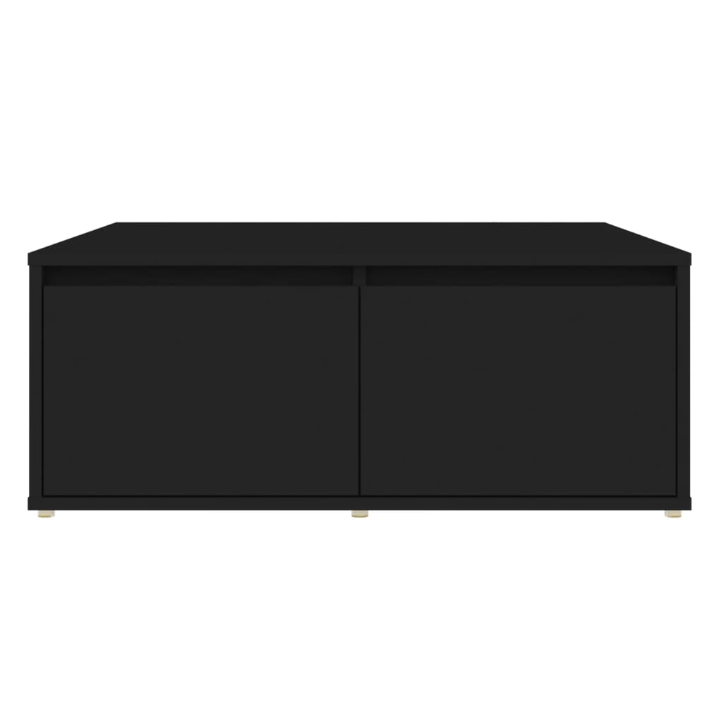 vidaXL fekete forgácslap dohányzóasztal 80 x 80 x 31 cm