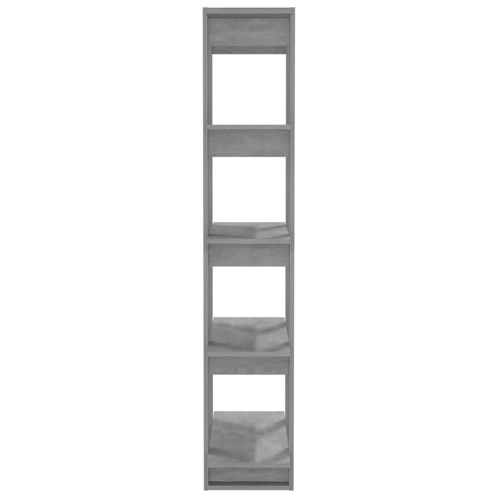 vidaXL betonszürke forgácslap könyvszekrény/térelválasztó 80x30x160 cm