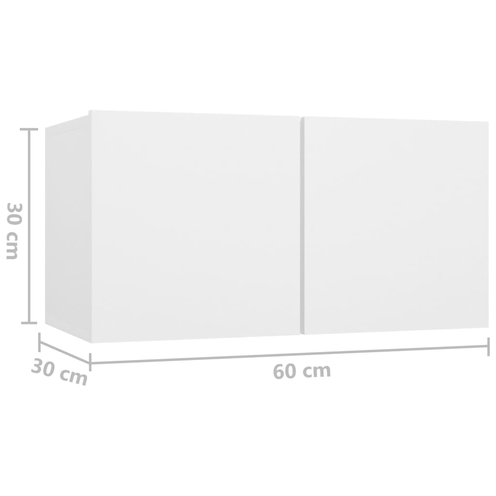 vidaXL fehér függő TV-szekrény 60 x 30 x 30 cm