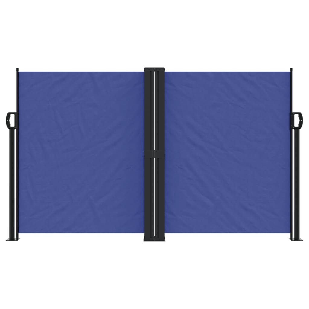 vidaXL kék behúzható oldalsó napellenző 140 x 600 cm