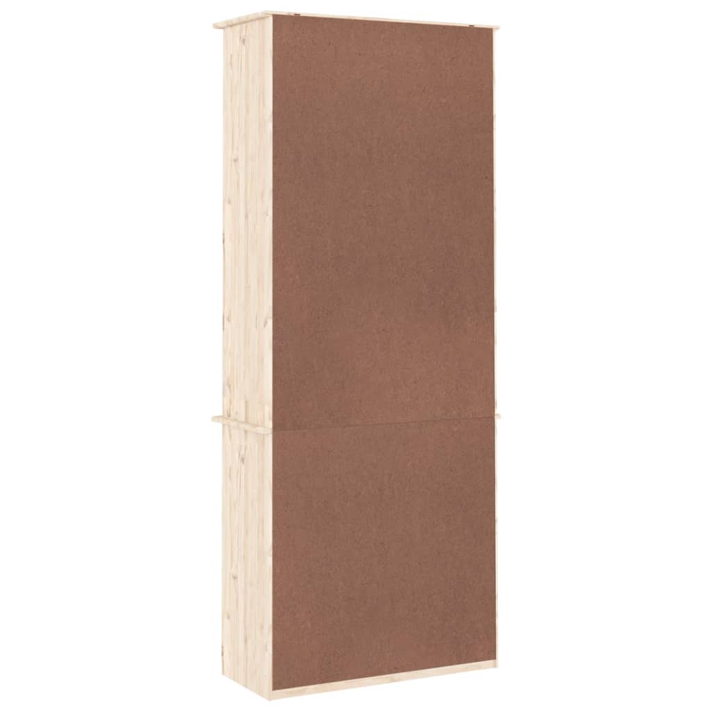 vidaXL ALTA tömör fenyőfa fiókos könyvszekrény 77x35x186,5 cm