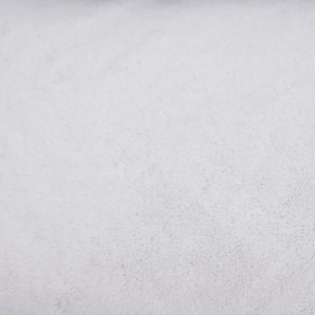 vidaXL sötétszürke-fehér vászon hatású gyapjú kutyaágy 85,5x70x23 cm