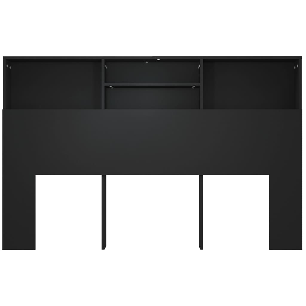 vidaXL fekete áthidaló szekrény 160 x 19 x 103,5 cm