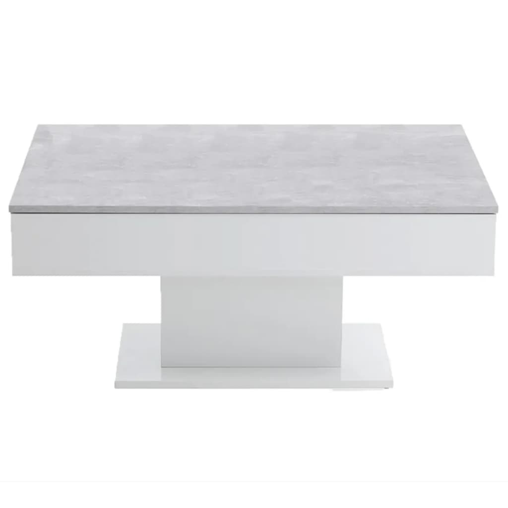 FMD betonszürke és fehér dohányzóasztal