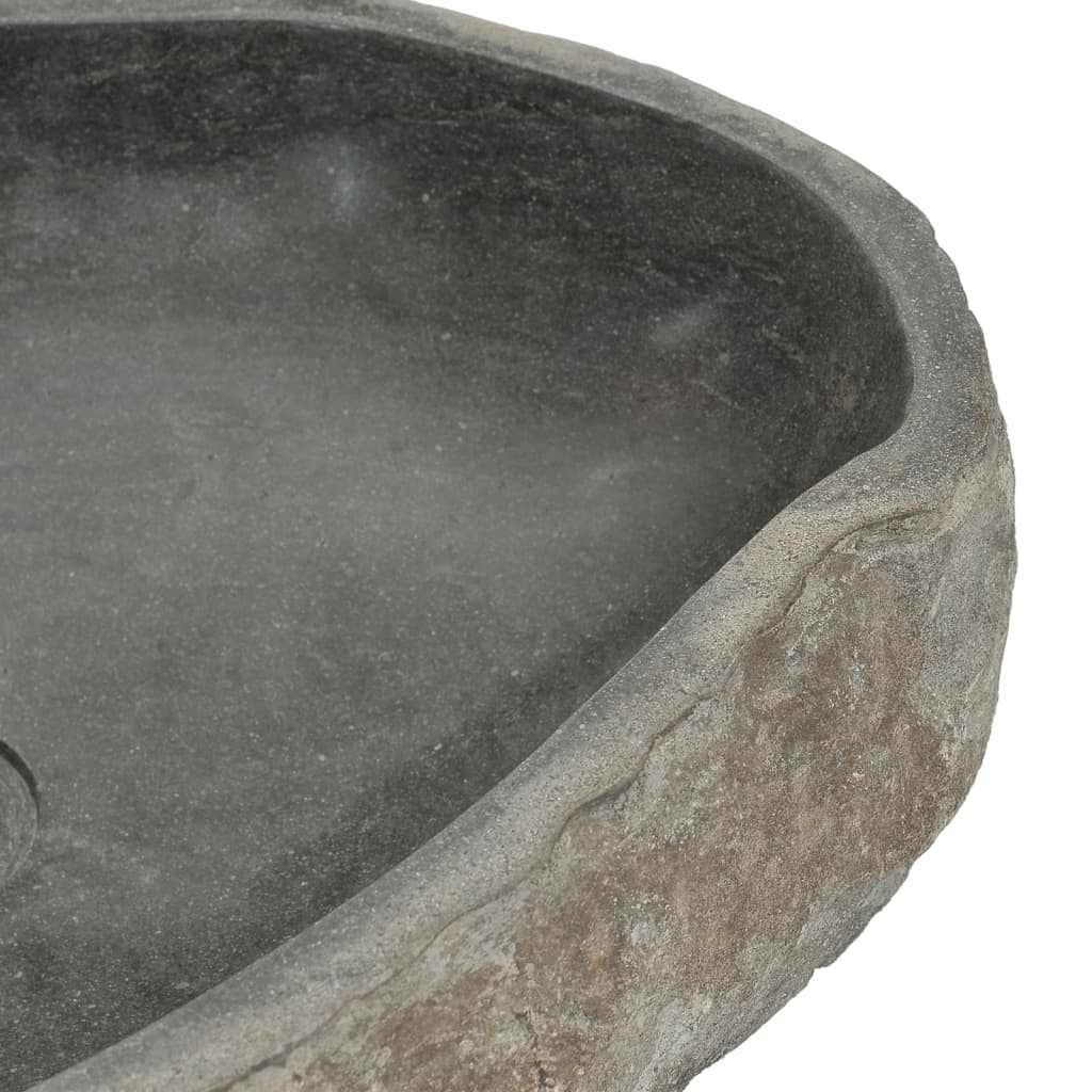 vidaXL ovális folyami kő mosdókagyló 45-53 cm