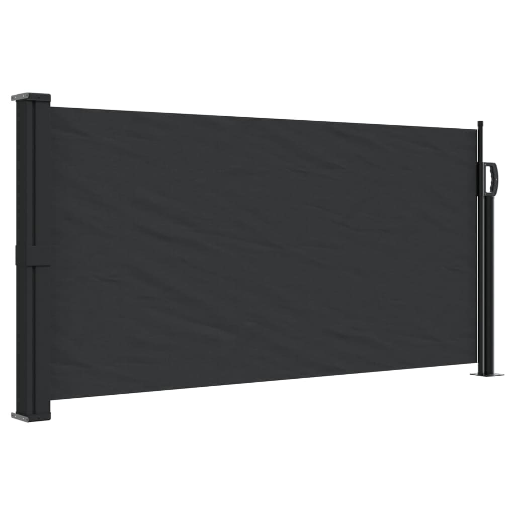vidaXL fekete behúzható oldalsó napellenző 100 x 300 cm