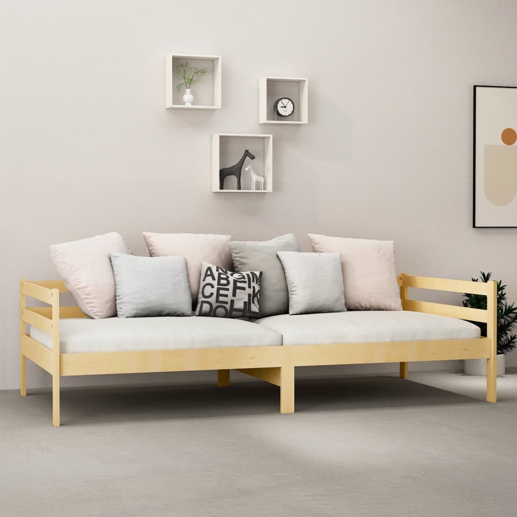 vidaXL tömör fenyőfa kanapéágy 90 x 200 cm