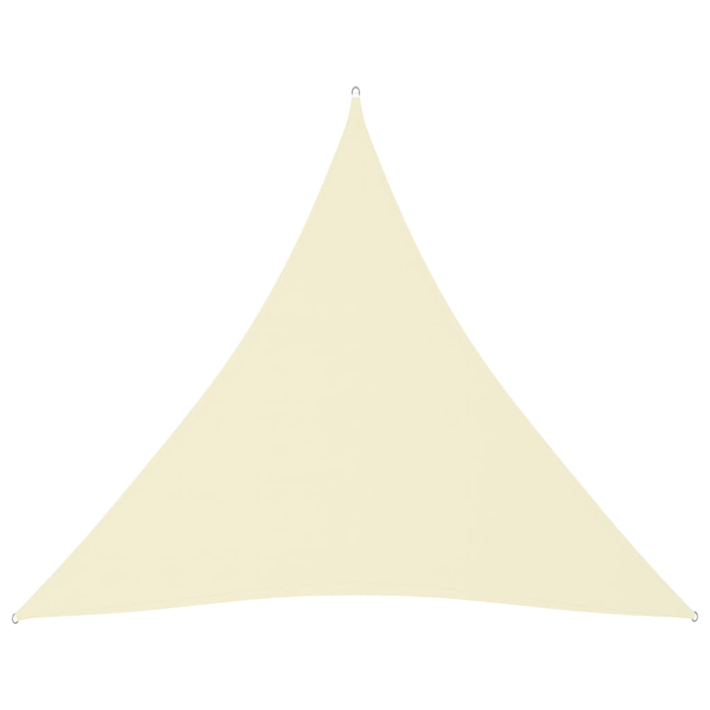 vidaXL krémszínű háromszögű oxford-szövet napvitorla 3 x 3 x 3 m