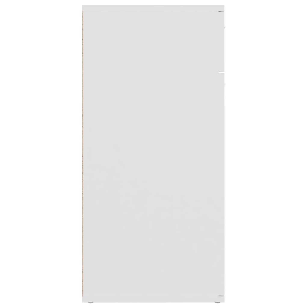 vidaXL fehér forgácslap tálalószekrény 80 x 36 x 75 cm