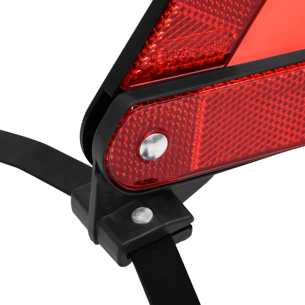 vidaXL Közlekedési figyelmeztető háromszög 10db piros 56,5x36,5x44,5cm