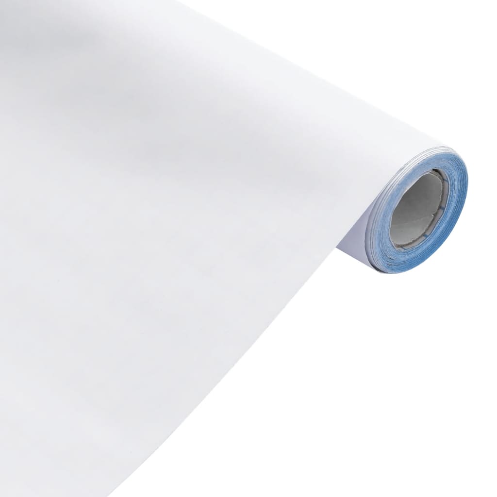 vidaXL öntapadós matt fehér PVC bútormatrica 90 x 500 cm