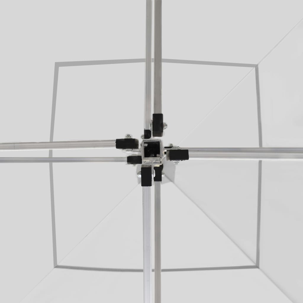 vidaXL fehér összecsukható alumínium rendezvénysátor falakkal 2x2 m