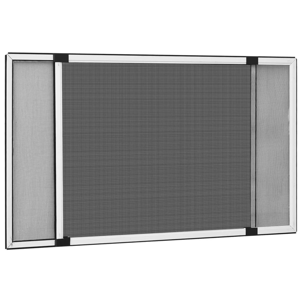 vidaXL fehér kihúzható ablakszúnyogháló (100-193) x 75 cm