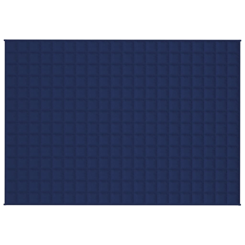 vidaXL kék szövet súlyozott takaró 135 x 200 cm 10 kg