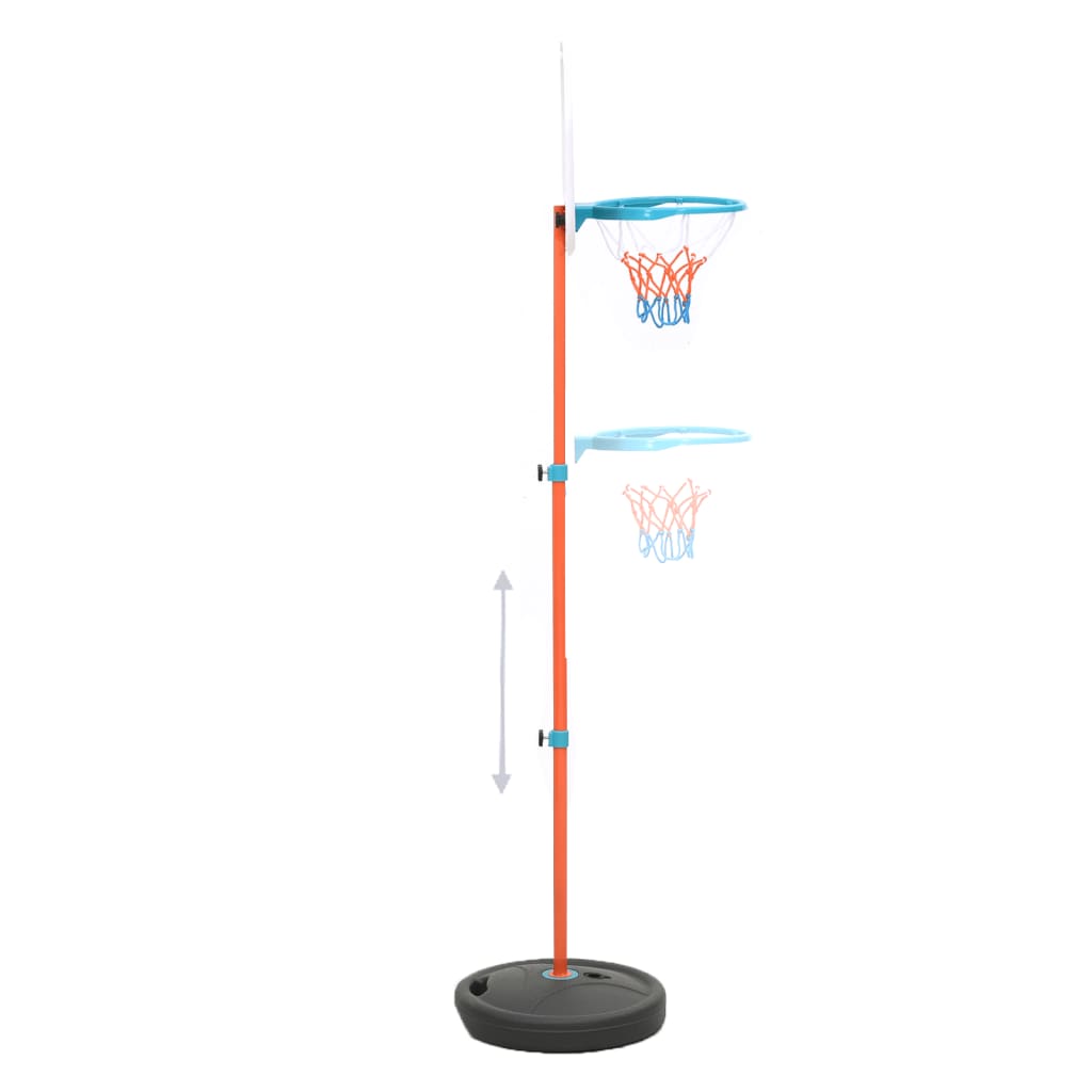 vidaXL hordozható állítható kosárlabdajáték-szett 133-160 cm