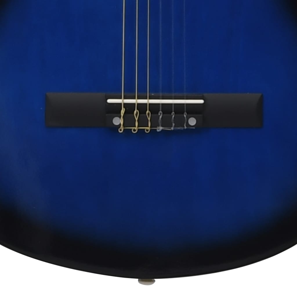 vidaXL kék 4/4-es klasszikus gitár kezdőknek tokkal 39"