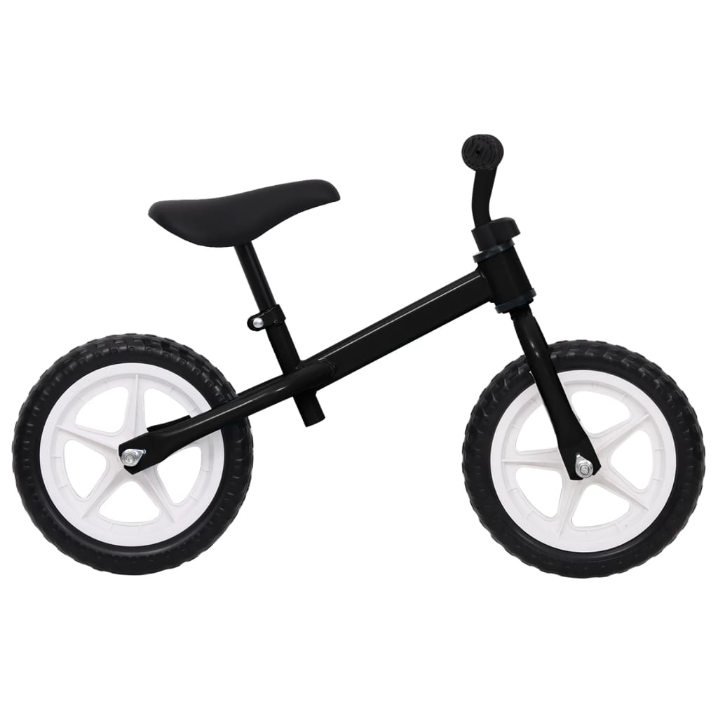 vidaXL fekete egyensúlykerékpár 11"-es kerekekkel