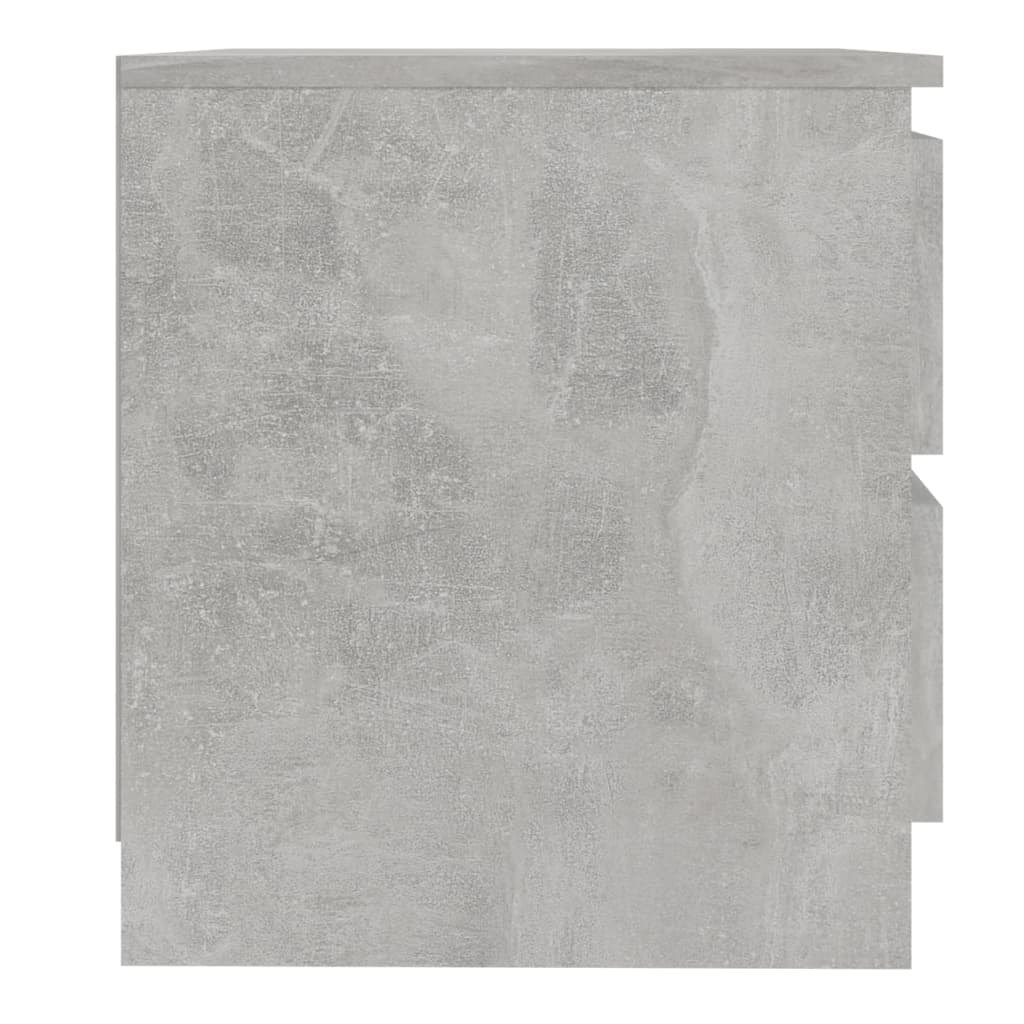 vidaXL 2 db betonszürke forgácslap éjjeliszekrény 50 x 39 x 43,5 cm