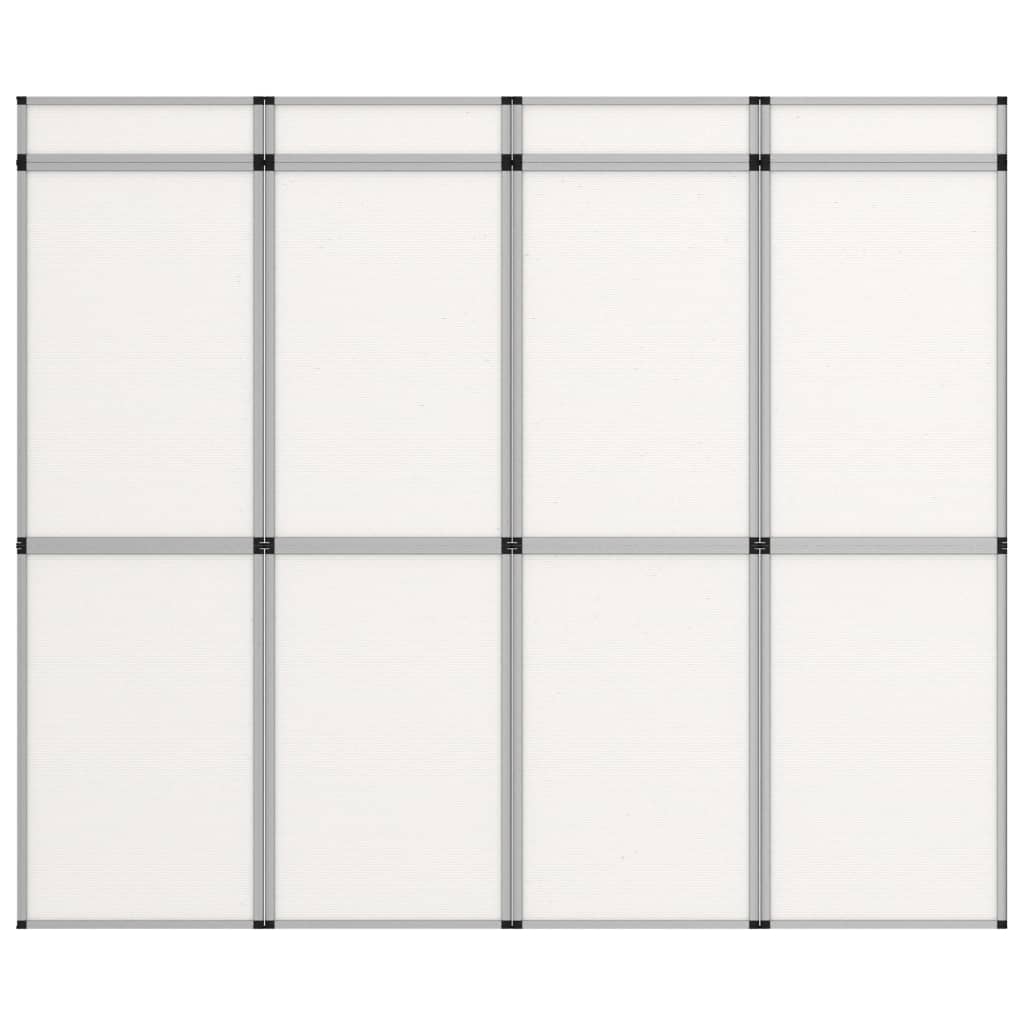 vidaxl fehér 12 paneles összecsukható kiállítófal 242 x 200 cm
