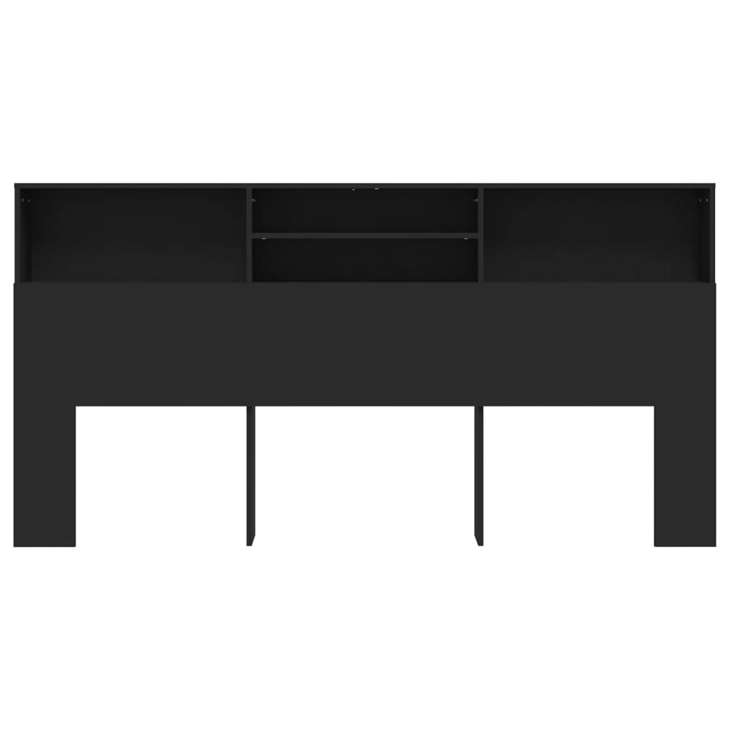 vidaXL fekete áthidaló szekrény 200 x 19 x 103,5 cm