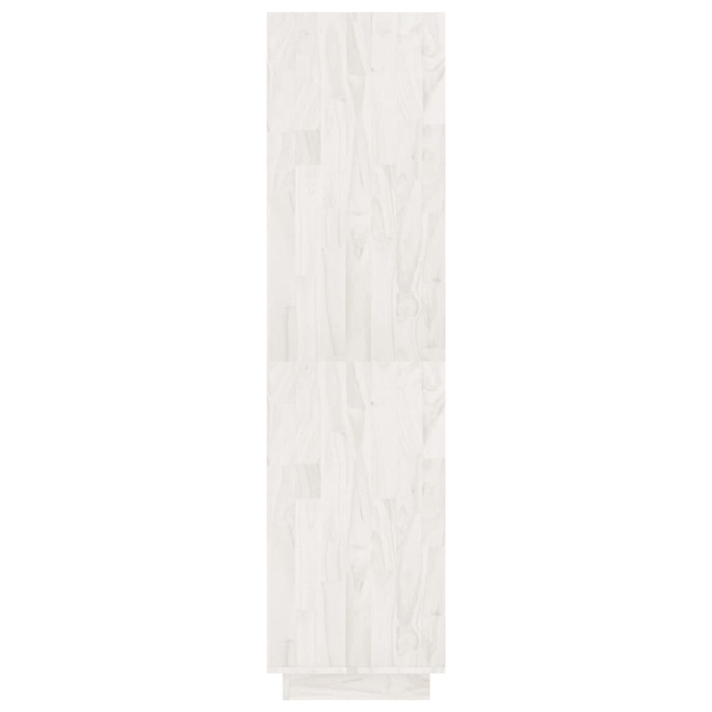 vidaXL fehér tömör fenyőfa könyvszekrény/térelválasztó 80x35x135 cm