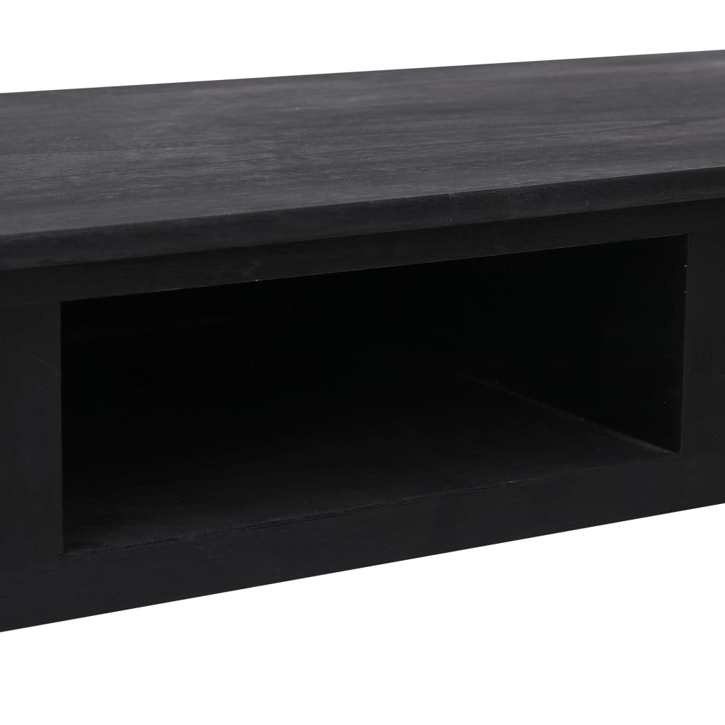 vidaXL fekete fa tálalóasztal 110 x 45 x 76 cm