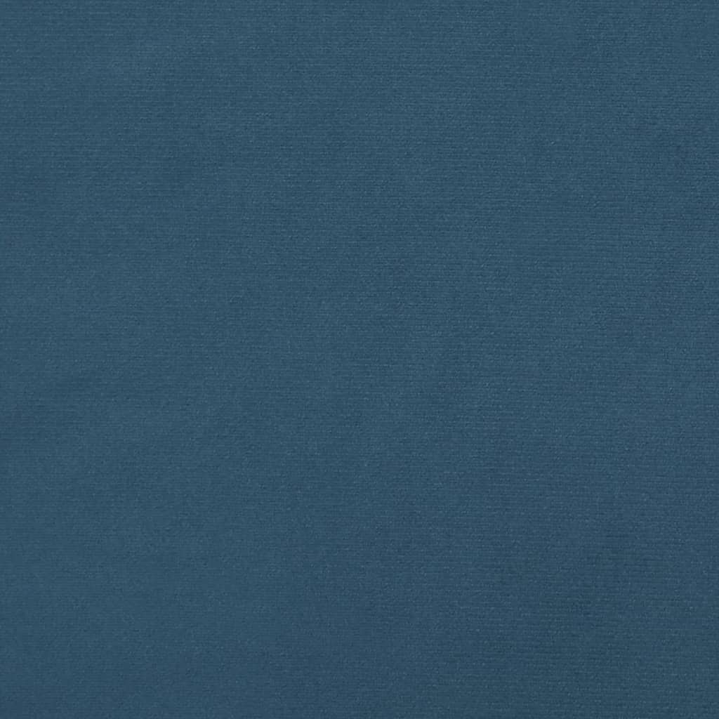 vidaXL kék bársony ágykeret 120 x 200 cm