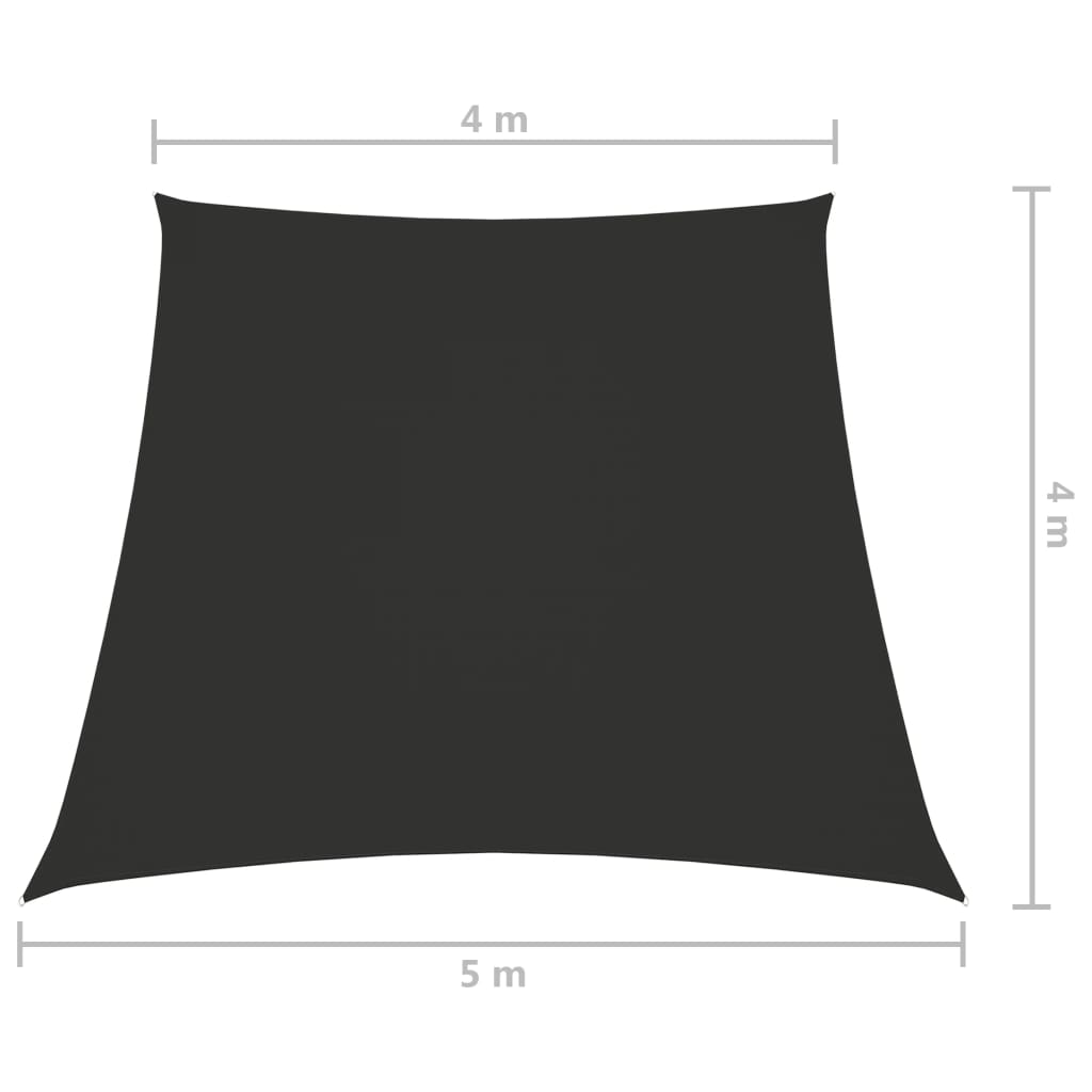 vidaXL antracitszürke trapéz alakú oxford-szövet napvitorla 4/5 x 3 m