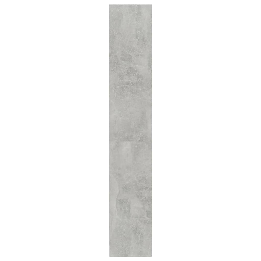 vidaXL 4-szintes betonszürke forgácslap könyvszekrény 80 x 24 x 142 cm