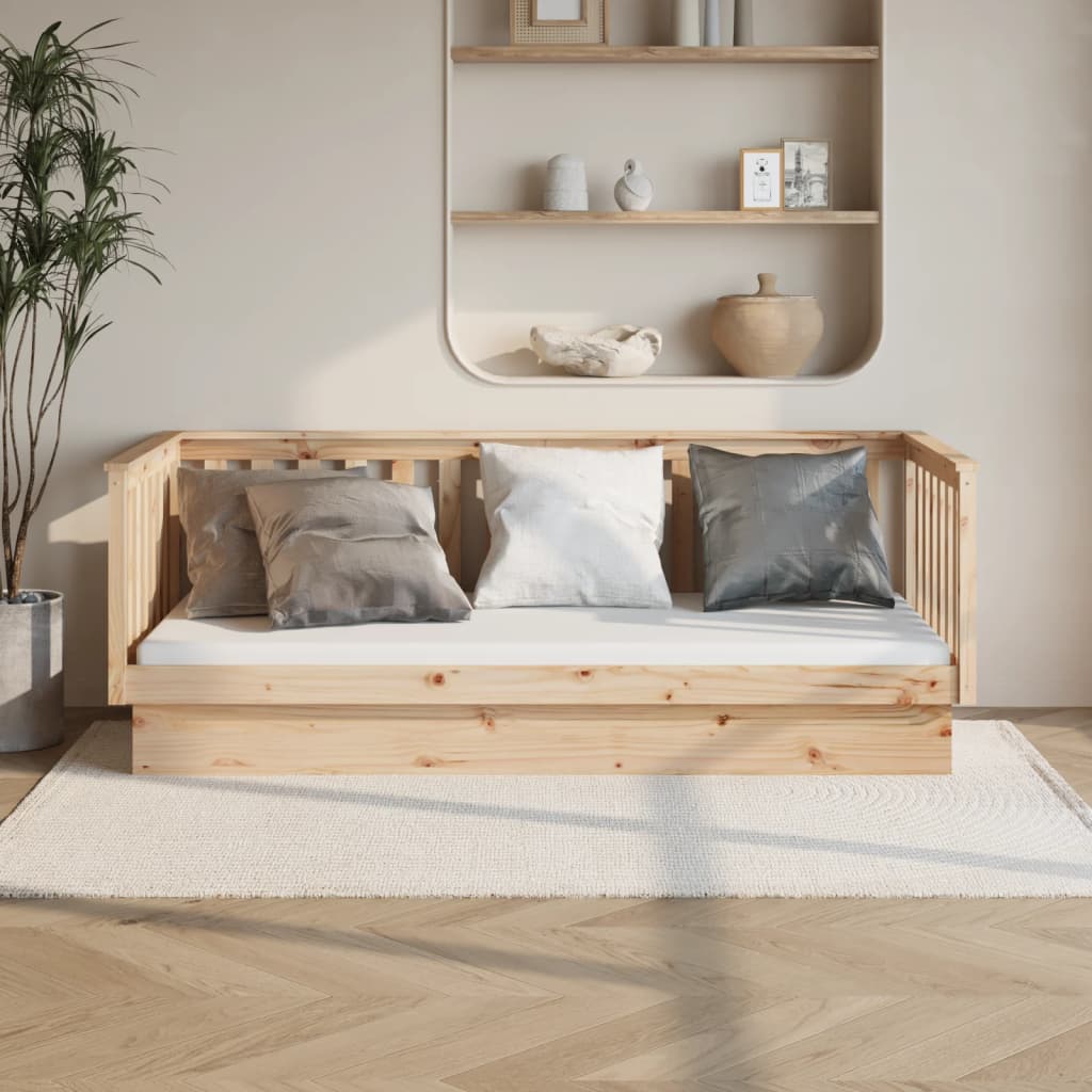 vidaXL tömör fenyőfa kanapéágy 100 x 200 cm