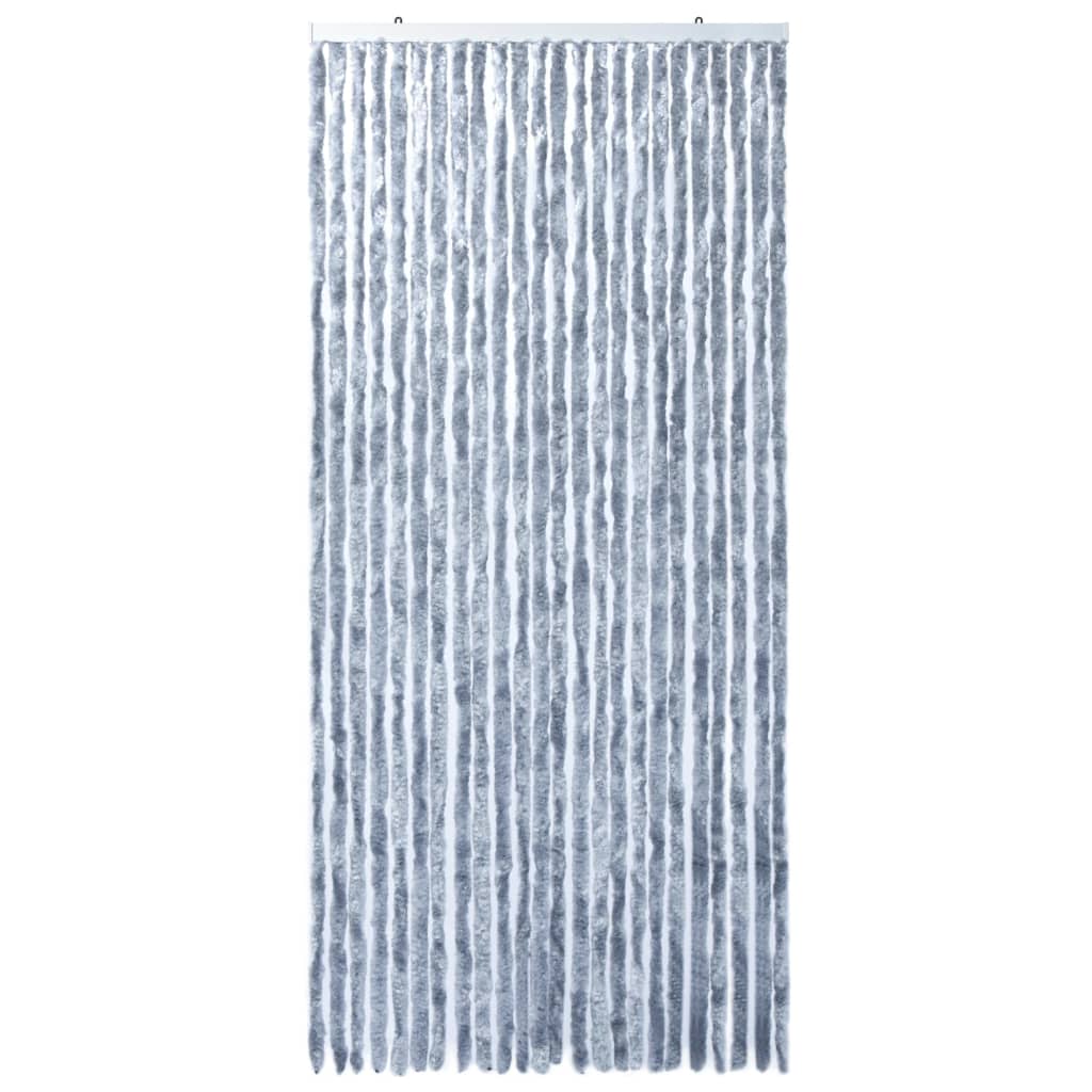 vidaXL ezüstszínű zsenília rovarfüggöny 100 x 220 cm