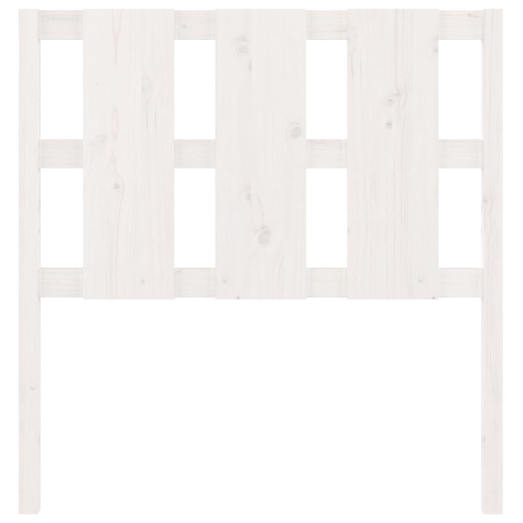 vidaXL fehér tömör fenyőfa ágyfejtámla 95,5 x 4 x 100 cm