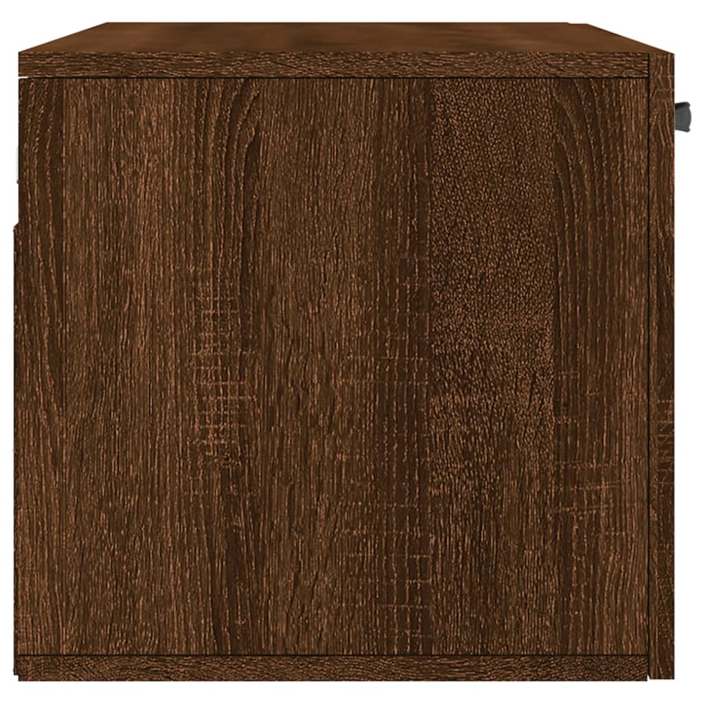 vidaXL barna tölgyszínű szerelt fa faliszekrény 80x36,5x35 cm