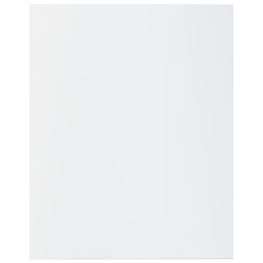 vidaXL 8 db magasfényű fehér forgácslap könyvespolc 40 x 50 x 1,5 cm