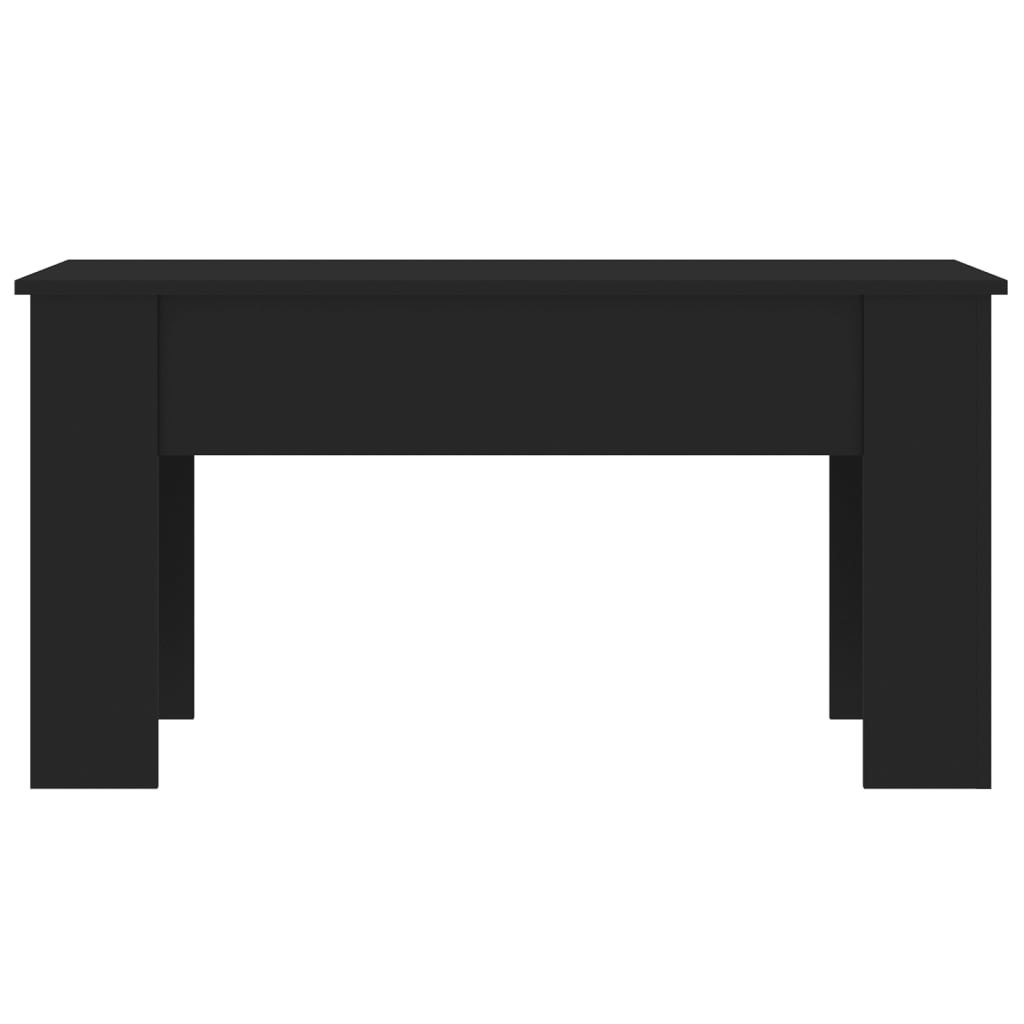vidaXL fekete szerelt fa dohányzóasztal 101 x 49 x 52 cm