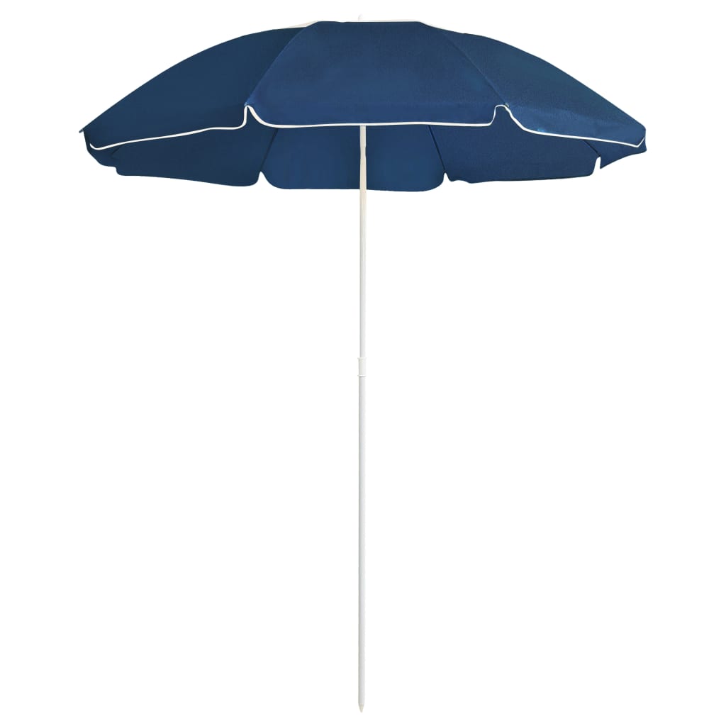 vidaXL kék kültéri napernyő acél rúddal 180 cm