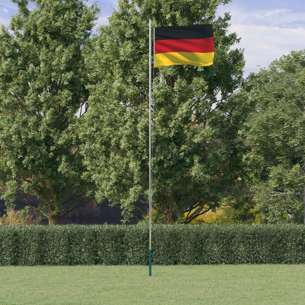 vidaXL alumínium német zászló és rúd 6,23 m