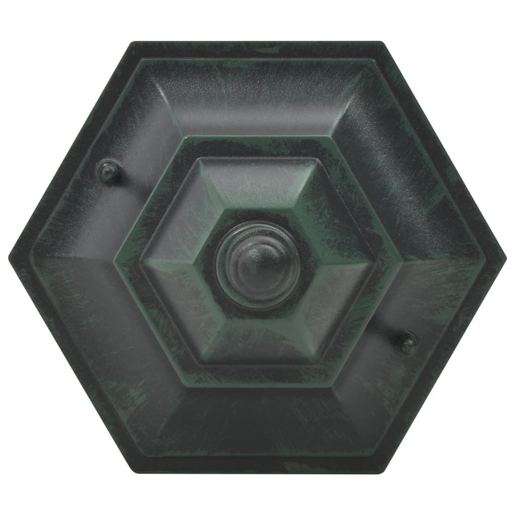 vidaXL 6 db sötétzöld alumínium kerti állólámpa, E27, 110 cm