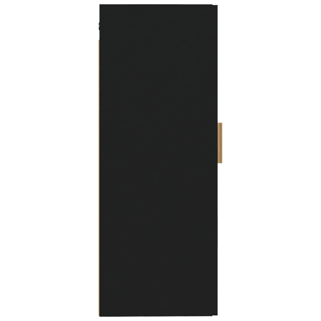 vidaXL fekete szerelt fa faliszekrény 35 x 34 x 90 cm
