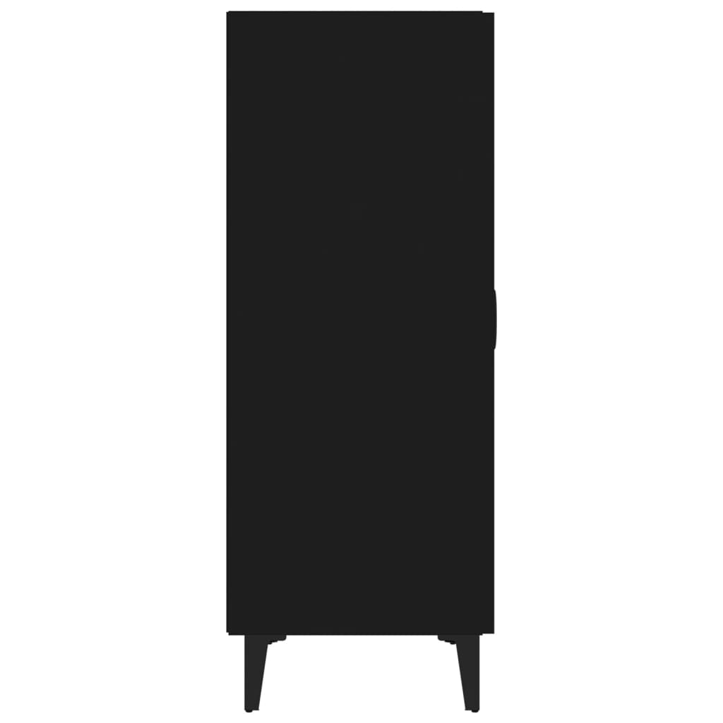 vidaXL fekete szerelt fa tálalószekrény 70 x 34 x 90 cm