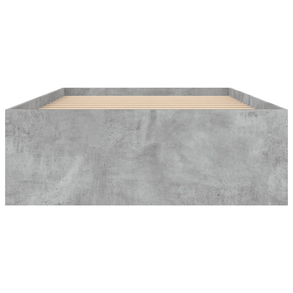 vidaXL betonszürke ágykeret 90 x 190 cm