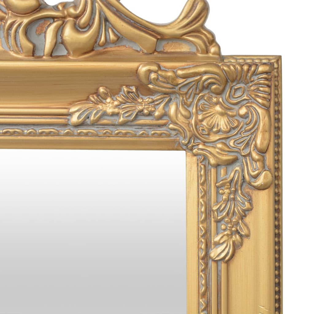vidaXL aranyszínű barokk stílusú szabadon álló tükör 160 x 40 cm