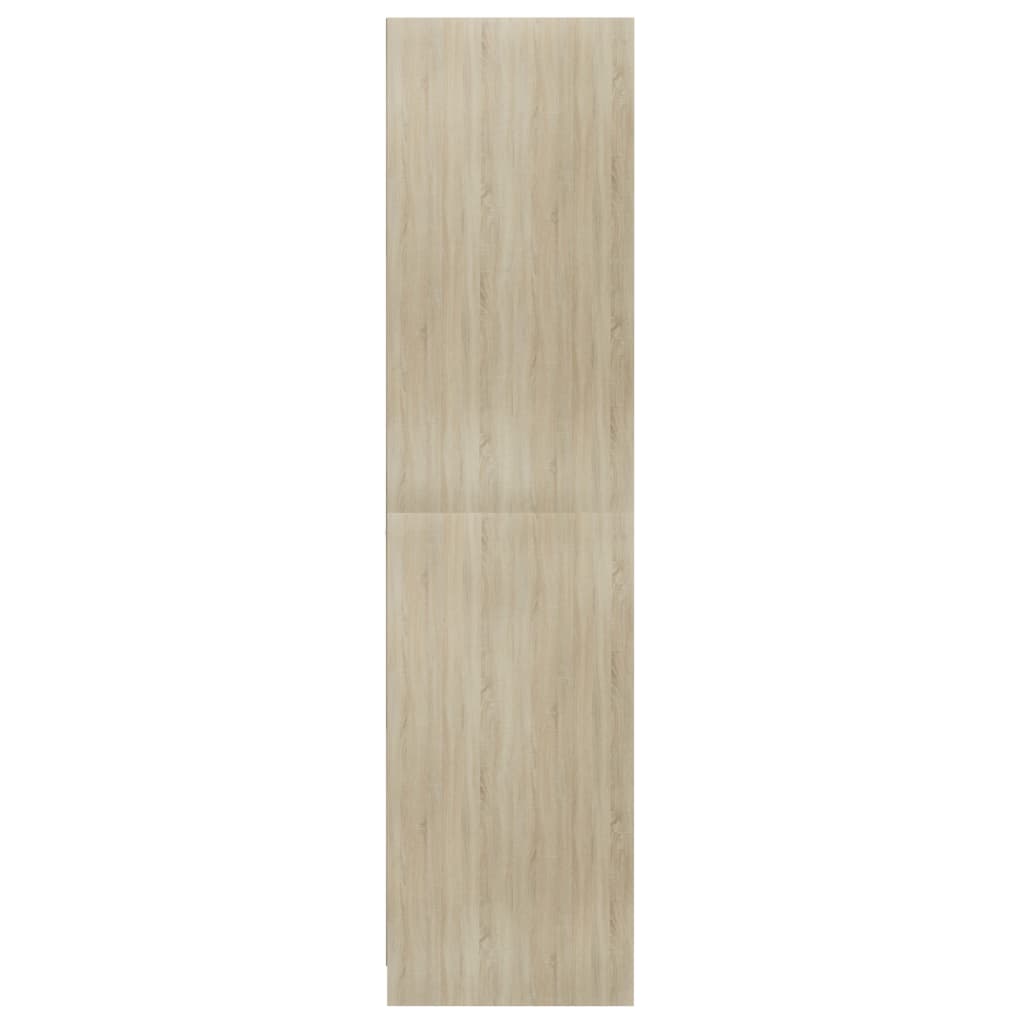 vidaXL tölgy színű szerelt fa ruhásszekrény 100 x 50 x 200 cm