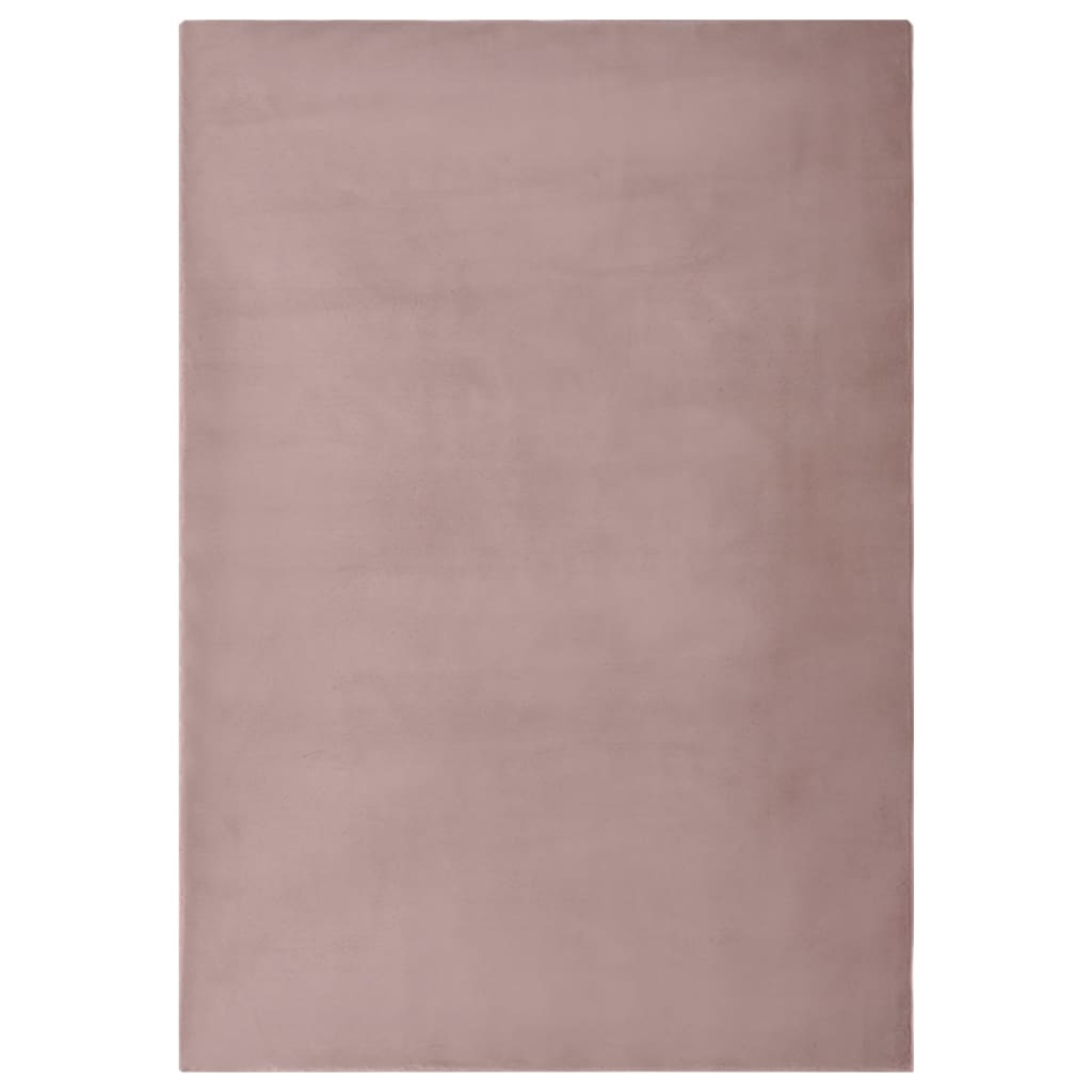 vidaXL fakó-rózsaszín műnyúlszőr szőnyeg 180 x 270 cm