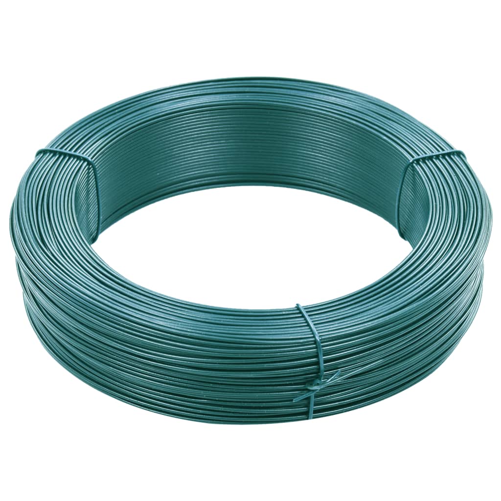 vidaXL zöldesfekete acél kerítésösszekötő drót 250 m 0,9/1,4 mm